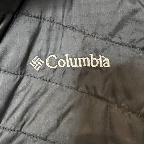 Columbia Omni Heat Puffer Vest Black Women's Size M Lightweight Insulated - Picture 3 of 6